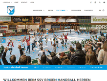Tablet Screenshot of brixenhandball.com